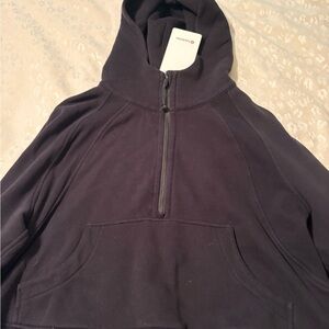 Lululemon Black Scuba Oversized Half-Zip Hoodie